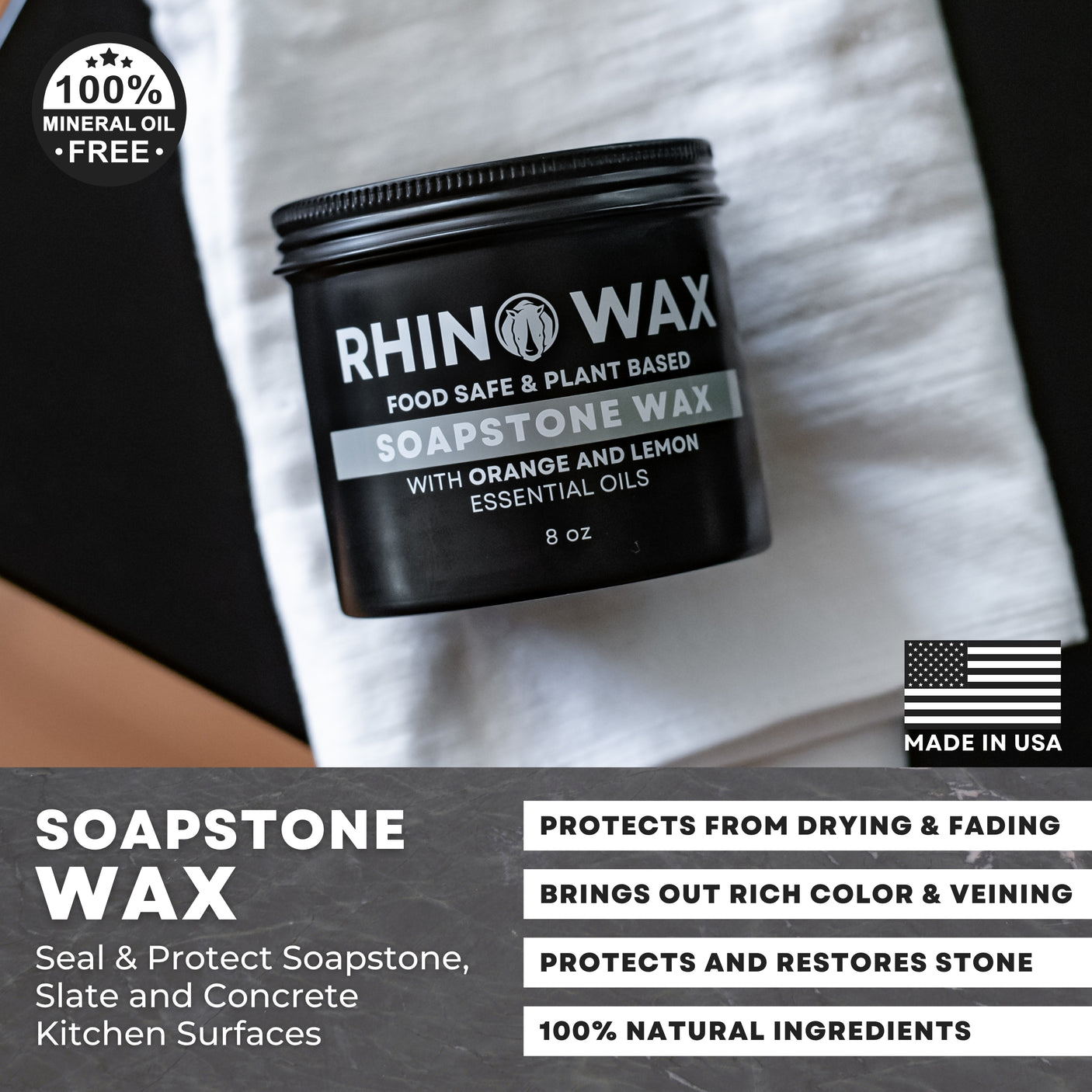 Soapstone Wax - 8oz