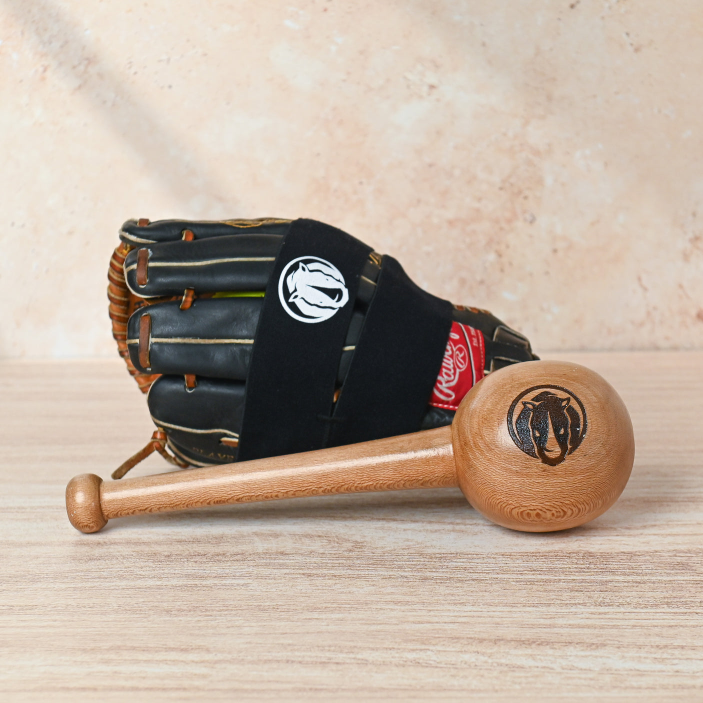 Softball Glove Basic Break In Kit - Softball Mallet and Glove Wrap