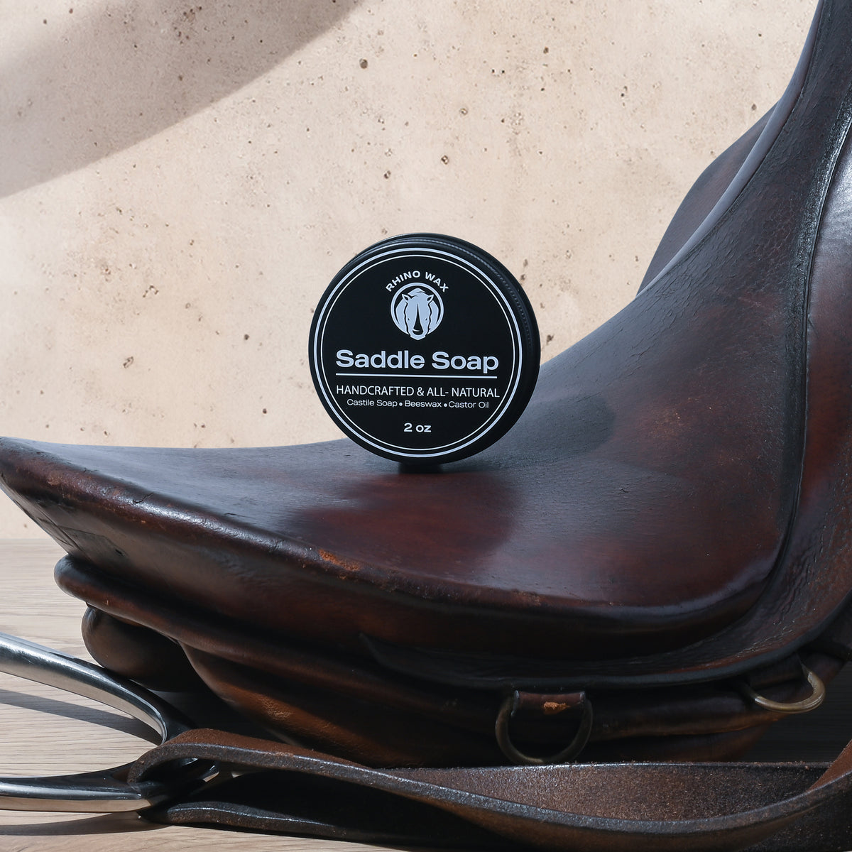 Saddle Soap for Leather Cleaning - 100% All Natural (2oz)