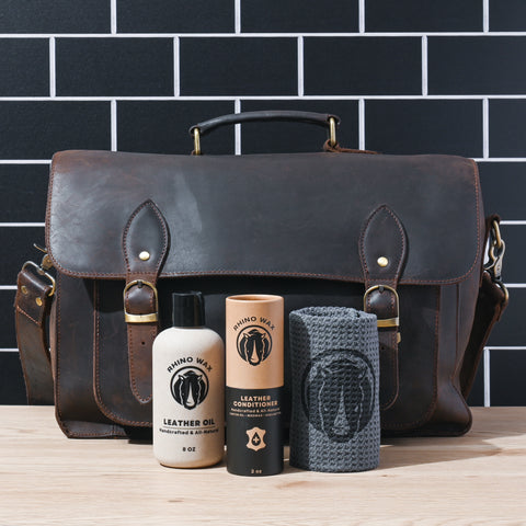 Starter Leather Care Kit - Conditioner, Oil, and Microfiber Cloth