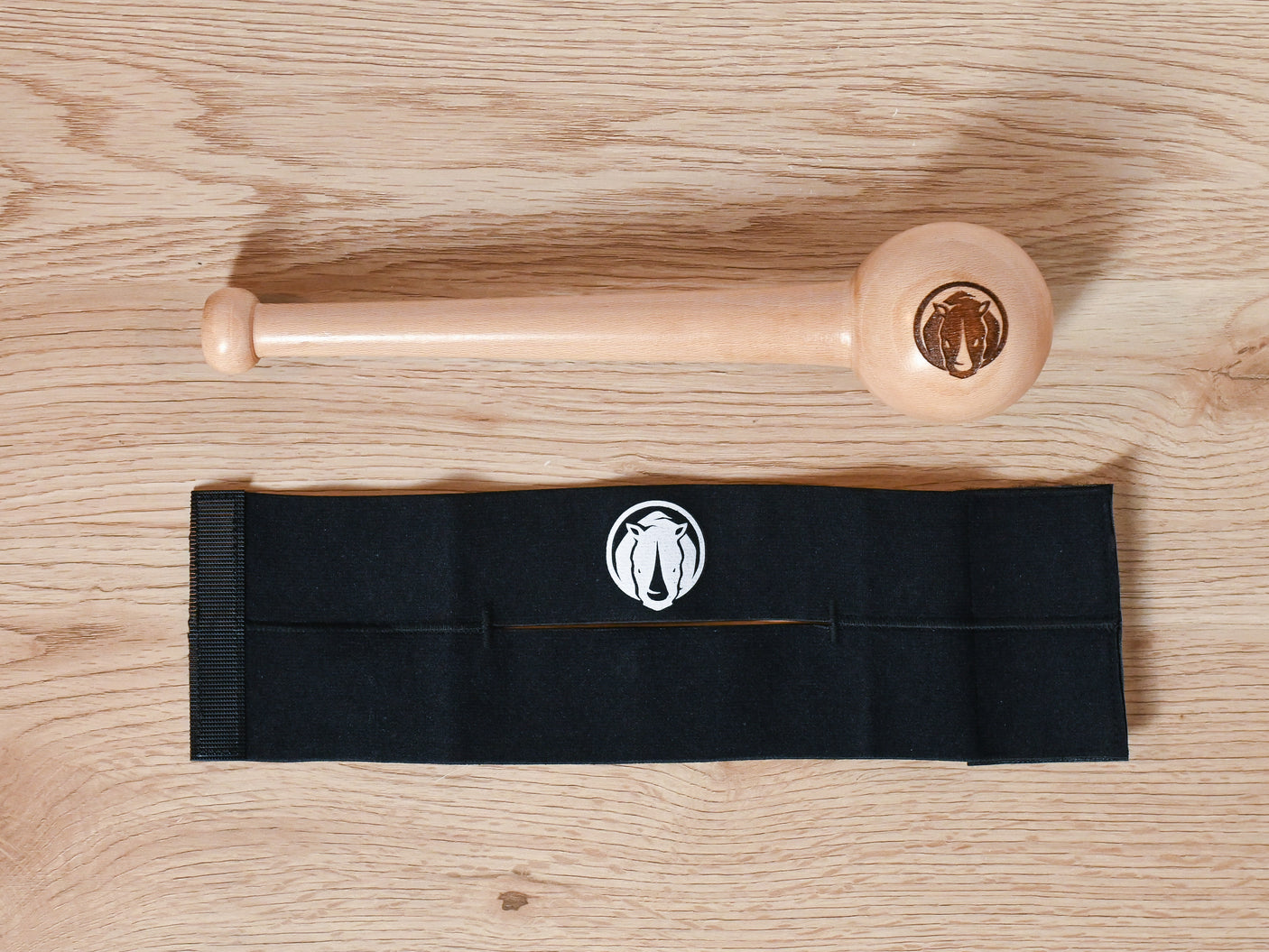 Baseball Glove Basic Break In Kit - Baseball Mallet and Glove Wrap