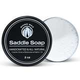 Saddle Soap for Leather Cleaning - 100% All Natural (2oz)