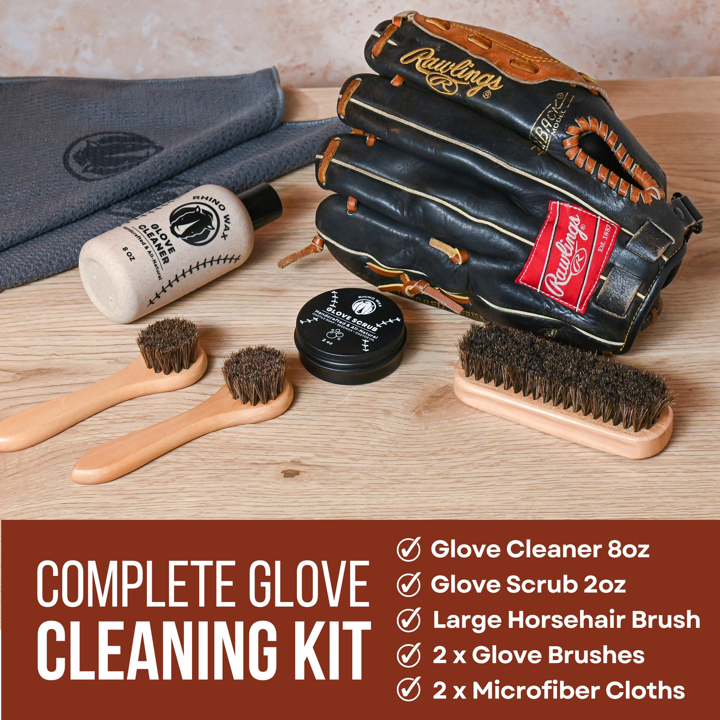 Baseball Complete Cleaning Kit (7 pieces)