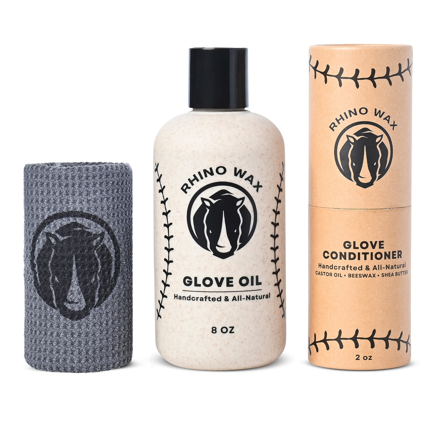 Baseball Glove Maintenance Starter Kit - Oil, Conditioner, Microfiber Towel