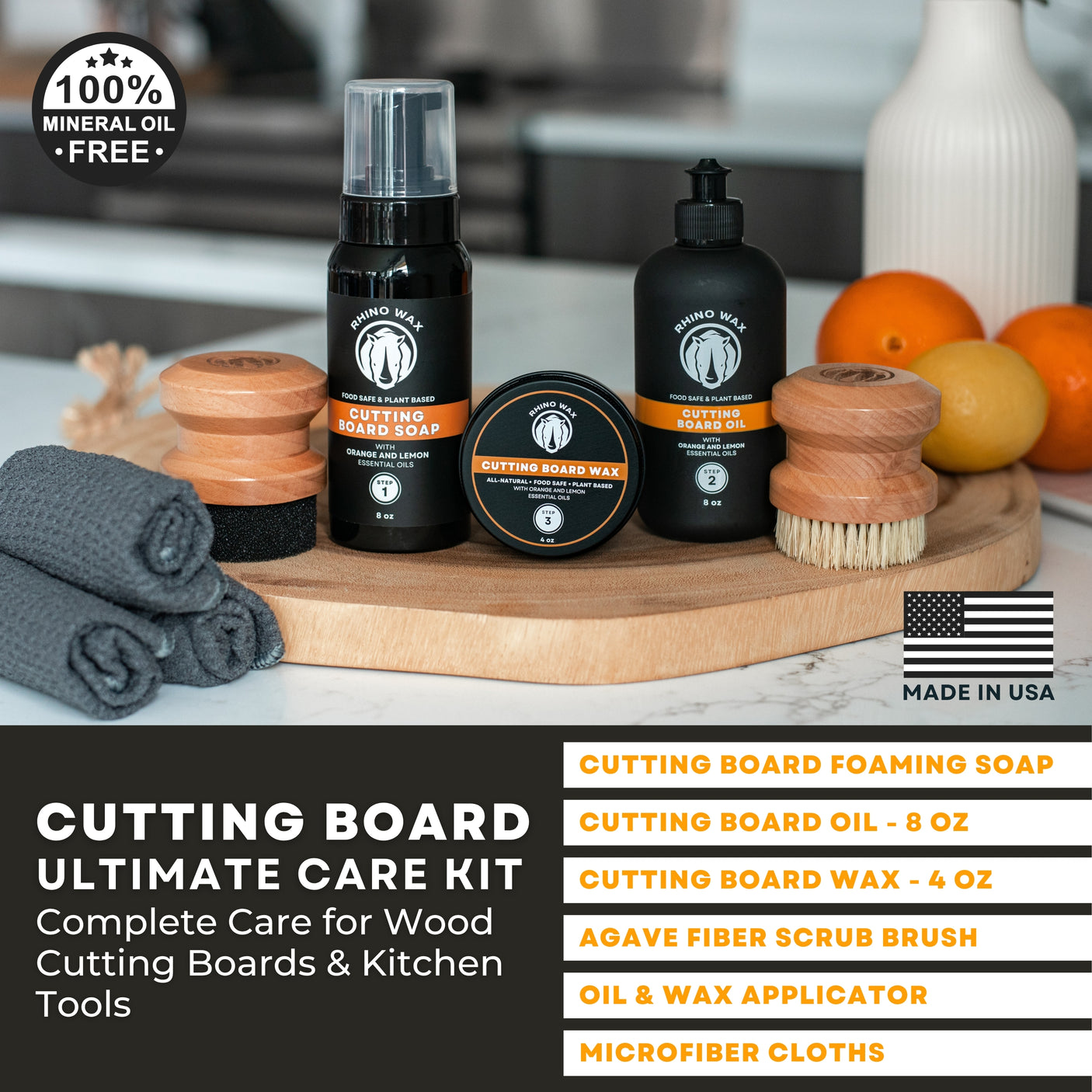 Cutting Board Ultimate Care Kit