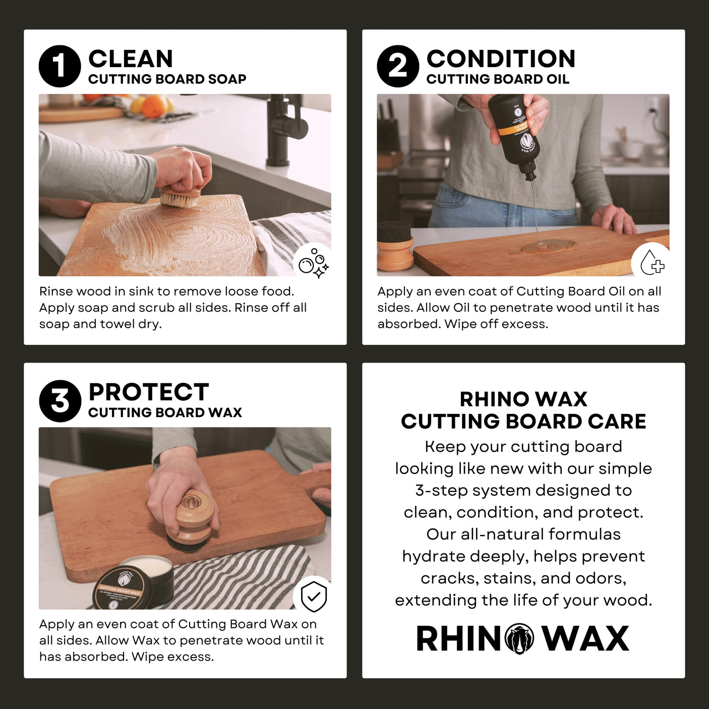 Cutting Board Ultimate Care Kit