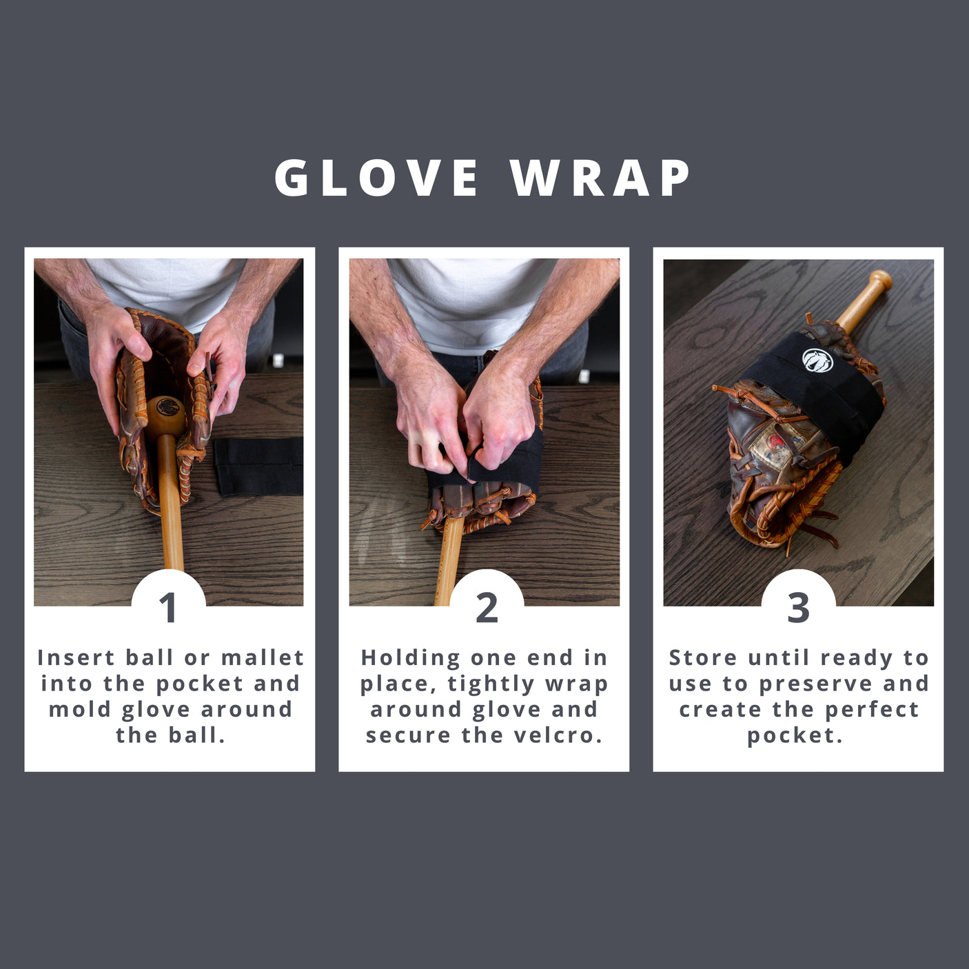 Baseball Glove Wrap With Velcro