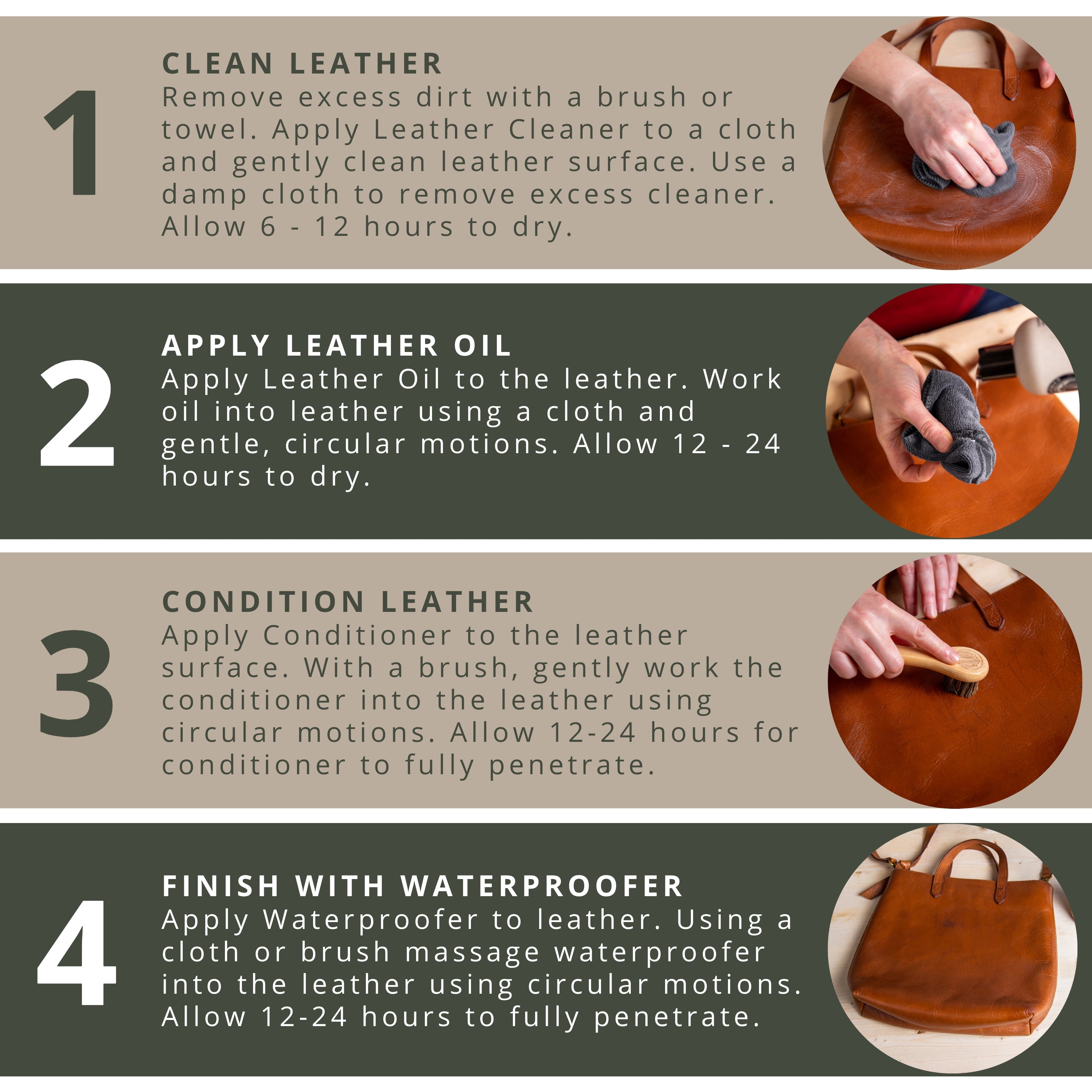 Rhino Wax - Leather Conditioner (4 oz) - Trusted Leather Conditioner for  Furniture, Shoes, Purses, Car Seats, and Leather Boot Care - Rejuvenate and