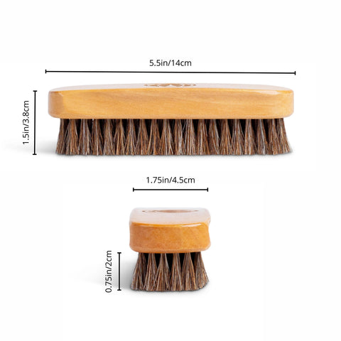 100% Genuine Horse Hair Shoe or Boot Brush